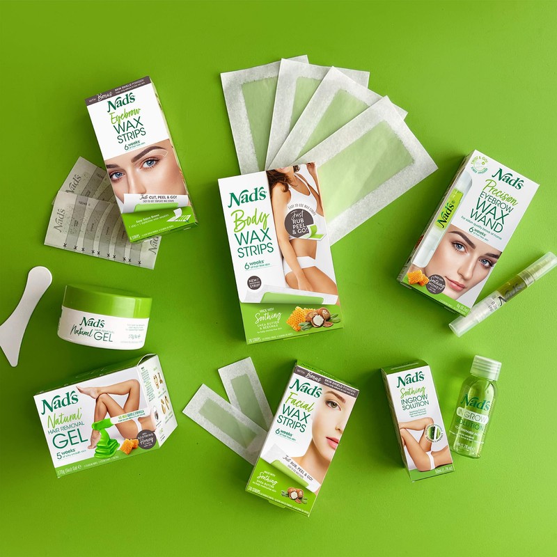 Nad's Hair Removal Body Wax Strips for Normal Skin, Body