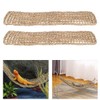 Mipcase 2Pcs Reptile Seagrass Hammock Lizard Hammock Hanging Ladder Lounger