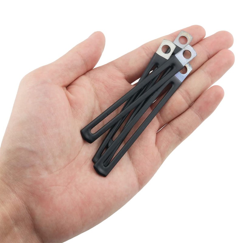 DGHAOP 10pcs Cable Clamp 100x10x6mm Insulated Clamp Carbon Steel Flexible