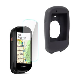 Chooee Silikon Schutzhülle kompatibel mit Garmin Edge 830 Fahrrad GPS Hülle +1 Stück Panzerglas Folie