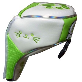 Golf Head Cover for Utility Paw Magnetic (White/Green, Utility for)