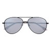 O'Neill Men's Polarised Sunglasses - Matte Black/Solid Smoke with Silver
