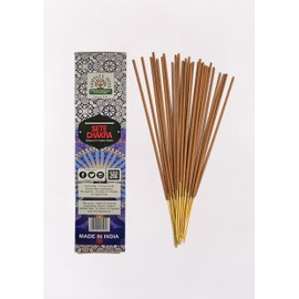 Namaste India Seven Chakra Incense Sticks, Hexa 6 Packs of 20 Sticks, Premium Quality for Home, Office, Yoga, Meditation, Relaxation and Healing (Pack of 120)