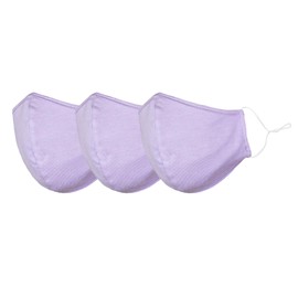 DALIX Cloth Face Mask Reusable Washable Made in USA - Lavender L-XL (3 Pack)