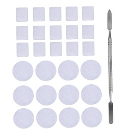 Baluue 56pcs Makeup Palette Tool Spatula and Magnetic Stickers for Blending Eyeshadow Lipstick Nail Art Convenient Mixing for Makeup Artists