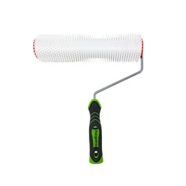 Pangolino - Bleed Roller 25 cm - Single Arm Metal Shackle - Spike Length: 21 mm - Professional Quality - Spiked Roller for Bleeding Floor Coatings