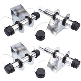 Vitonsbay Trailer Document Holder,Truck and Trailer Registration & Insurance Card Aluminum Tube Holder with Rubber Cap(4Pack)