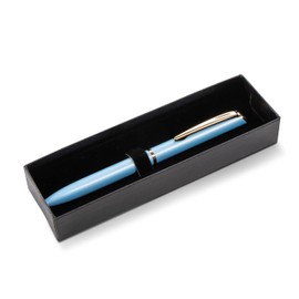 EnerGel Pentel Style Gel Pen with Gift Box, Pastel Blue Barrel, Black Ink, (0.7mm) Medium Line