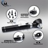 MuskalMed MuskLife Otoscope Set with Extra Disposable Specula Tips, Black