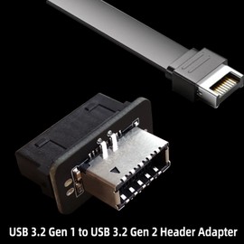 Bejavr USB 3.2 Gen 1 to USB 3.2 Gen 2 Header Adapter Front Panel Connector Motherboard 19Pin USB 3.0 to Type-E/USB C