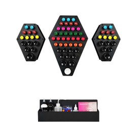 Poarmeey Tattoo Ink Holder 71 Holes, Tattoo Holder for Pigment Ink, Ink Bottles Tattoo Ink Display Stand Organizer For 1oz 41oz 81oz Tattoo Ink Bottles (Holder Only)