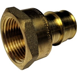 2 Pieces XFITTING 3/4" Pex-A Expansion x 1/2" Female Adapter, Brass