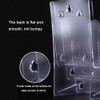 Acrylic Brochure Holder with Business Card Holders, 8.5 x 11
