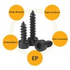 Qrity Pack of 20 Cylindrical Screws with Hexagon Socket, M4