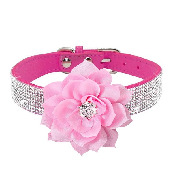 Bbmmayy Cute Dog Collar with Bling Rhinestone, Fancy Crystal Diamond