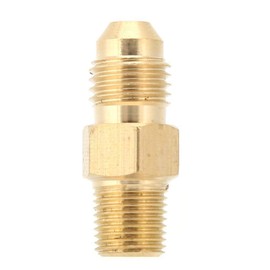 Dingln 2PCS Brass Adapter Oil Gas Fitting Straight Male AN4 to 1/8in Male NPT Connector