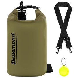 Belmond Waterproof Bag, Dry Bag, Wash Bag, Motorcycle, Waterproof Bag, Dry Bag, Messenger Bag, IPX6, 6 Colors, 4 Sizes, 2L, 5L, 10L, 20L, Small Pouch, Large Capacity, Waterproof Backpack, #3 Army
