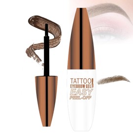 Tinte Cejas Pele El - Peel-Off Eyebrow Gel, Tatuaje Cejas Desmontable, Gel Duradero Impermeable para Cejas Más Llenas, Antimanchas y Antisudor, Para Todos los Estilos (02#Marrón claro, 10g)
