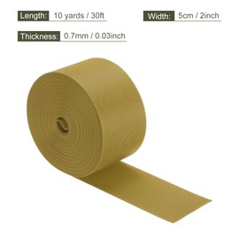 sourcing map Flat Nylon Webbing Strap 2 Inch 10 Yards Polypropylene Webbing Light Brown for Backpack, Luggage-rack, Outdoor Climbing, DIY Craft