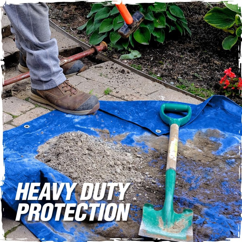 Rugged Rhino All Weather 100% Waterproof Heavy Duty Tarp, 2