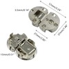 Sscon 2Packs 90 Degrees Adjustable Zinc Alloy Hinges Concealed Hinges