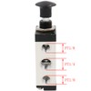 Heschen 4R210-08 Metal Hand Valve 5-Way 2-Position 1/4 PT Aluminium