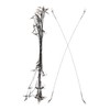 SUPVOX 30pcs Fishing Steel Wire Leaders Double Locking Snaps Biteresistant