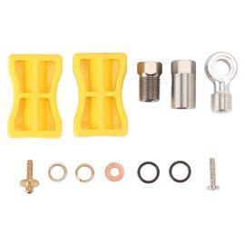 Bicycle Hydraulic Brake Hose Connector Kit CNC Fine Machining Bike Brake Oil Hose Connector Set for Mountain Bike