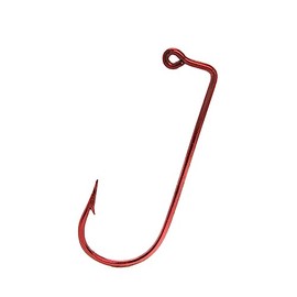 Mustad 32570 Red Wire Jig Hooks 100 Pack - Works Great with Do It Molds (#2)