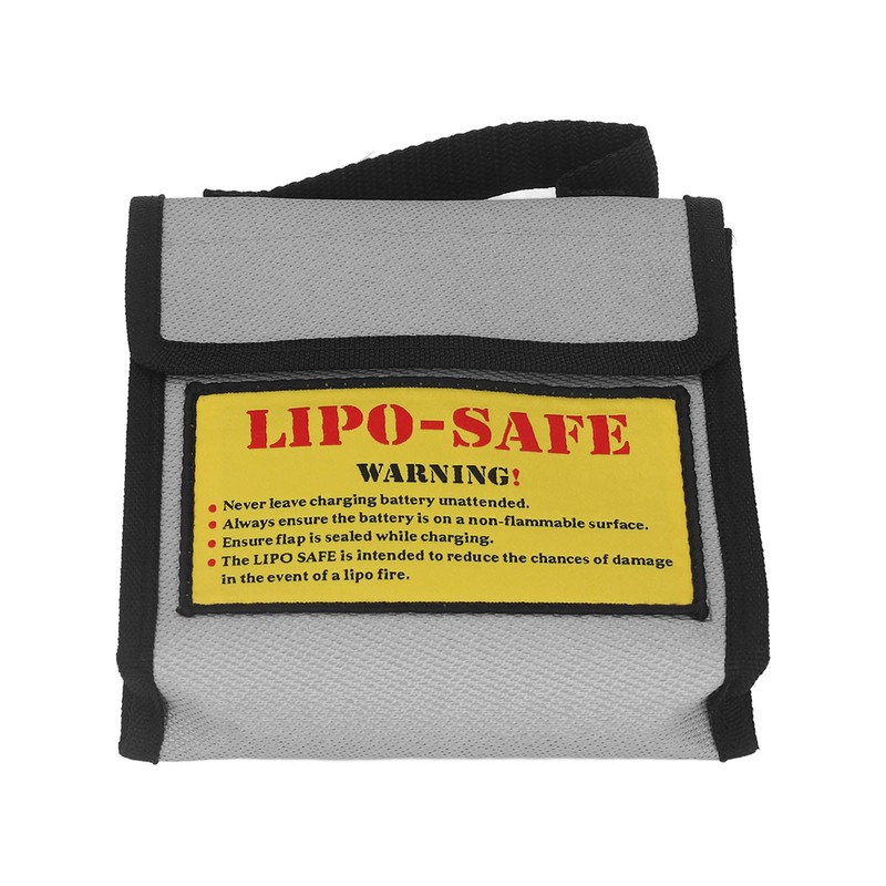 Lipo Battery Safety Bag Grey Fireproof Explosion Proof Battery Guard