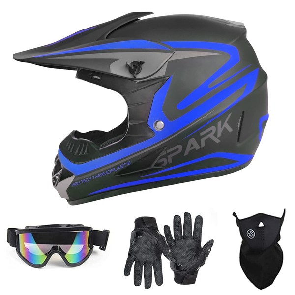 Youth Adult Dirt Bike ATV Helmet Motocross Anti-Collision Full Face