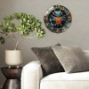 30x30cm Glass Wall Clock with a Custom DNA Helix Double