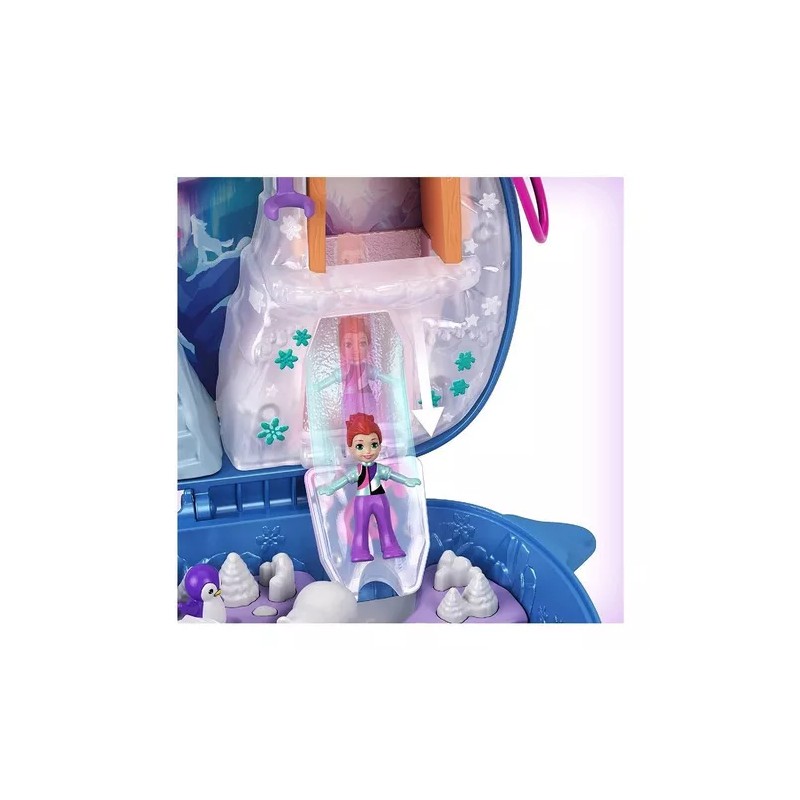 Polly Pocket Estuche Ballena Freezin Fun Narwhall