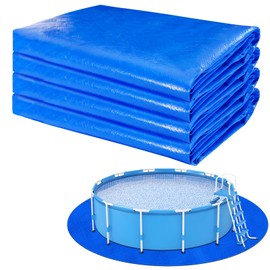 15 FT 5.32oz/yd² Swimming Pool Ground Cloth,Round Pool Liner Pad for Above Ground Swimming Pools,Heavy Duty Pool Ground Mat Protector to Prevent Puncture Pools Tarp