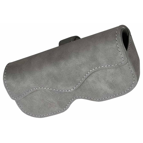 Evello Sunglasses Holder for Cars, Leather, Magnetic, One-touch Open/Close, Scratch