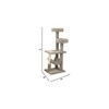 HomeStock French Country Multiple Perch Cat Tree, Cat Tree with