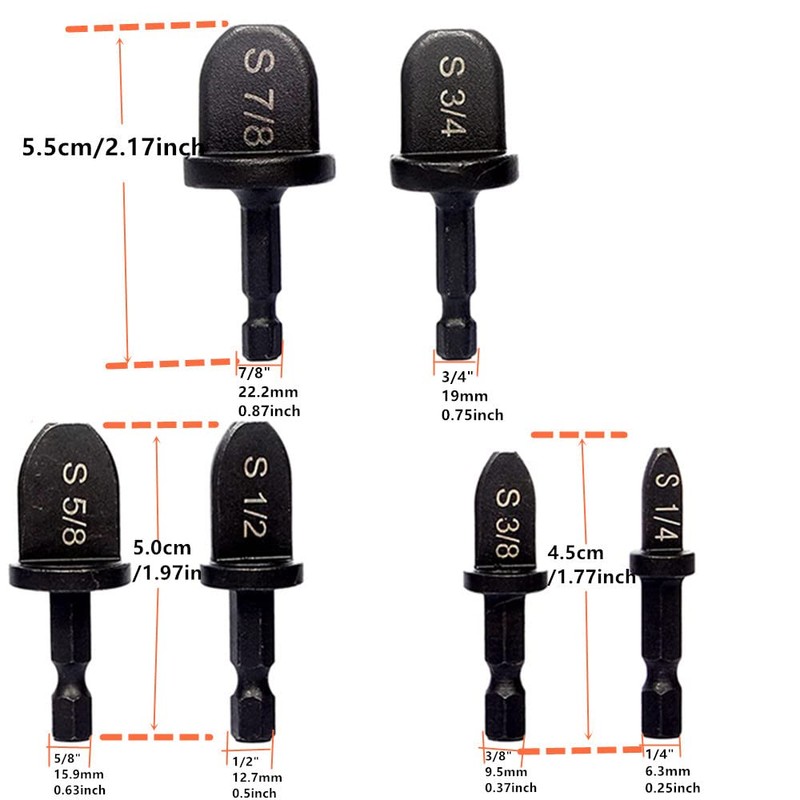 6pcs HVAC Repairing Set Air Conditioner Copper Tube Expander Swaging