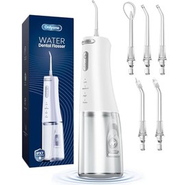 Onlyone - Irrigador dental con presión de agua ajustable para el cuidado bucal diario | Rechargeable Portable Oral Irrigator for Orthodontic & Sensiti