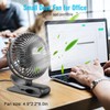 BESKAR Small Clip on Fan, 3 Speeds USB Fans with