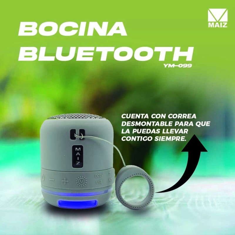 Maíz Bocina Bluetooth Mini/ Fm/ Usb/ Aux/ Sd / Fm