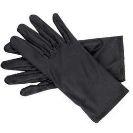 Heli Microfiber Polishing Gloves Pure White Watch Jewelry Cleaning Washable Polishing Gloves Black Size 8