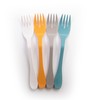 Eco Fork Open Stock, Bulk 12 Piece Set, White Reusable