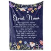 InnoBeta Great Grandma Gifts, Super Soft Flannel Throw Blankets Gifts