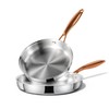CAROTE 8"+10" Stainless Steel Frying Pan Set, Non-Toxic PTFE &