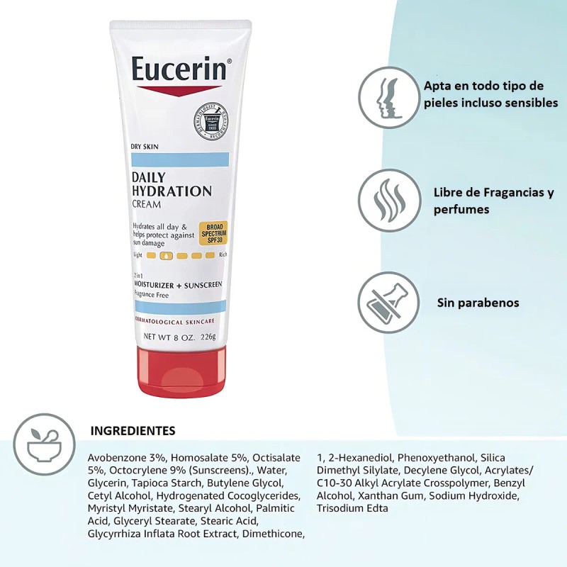 Eucerin Crema Corporal Hidratación Diaria Spf Piel