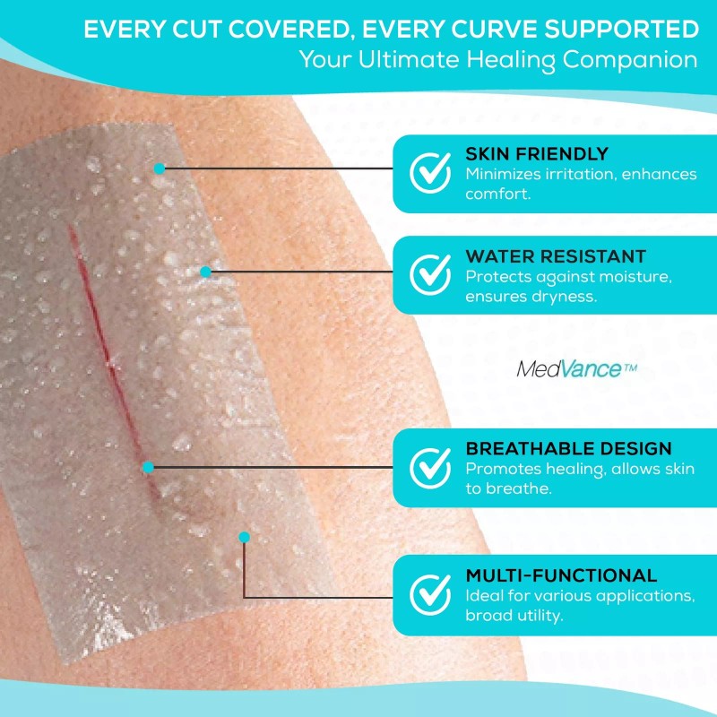 MedVance Soft Silicone Tape with Perforation for Easy Cut Size