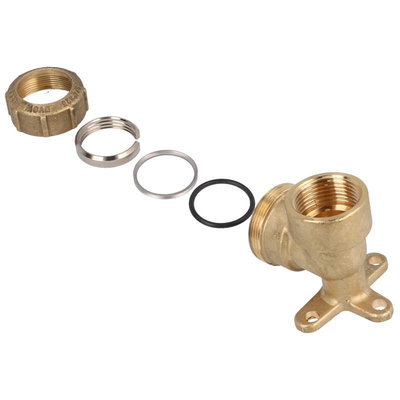 tecuro High Quality Brass Clamp Connector Ceiling Angle 1/2 Inch
