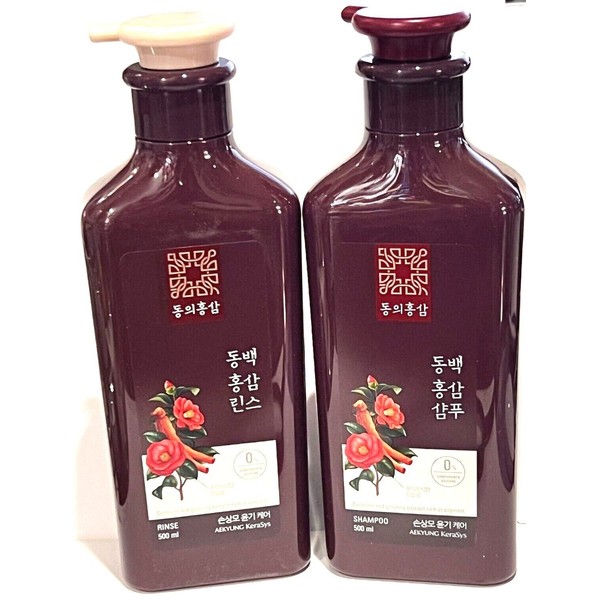 KERASYS HAIR FALL CONTROL SHAMPOO+RINSE CAMELLIA RED GINSENG EXTRACT +