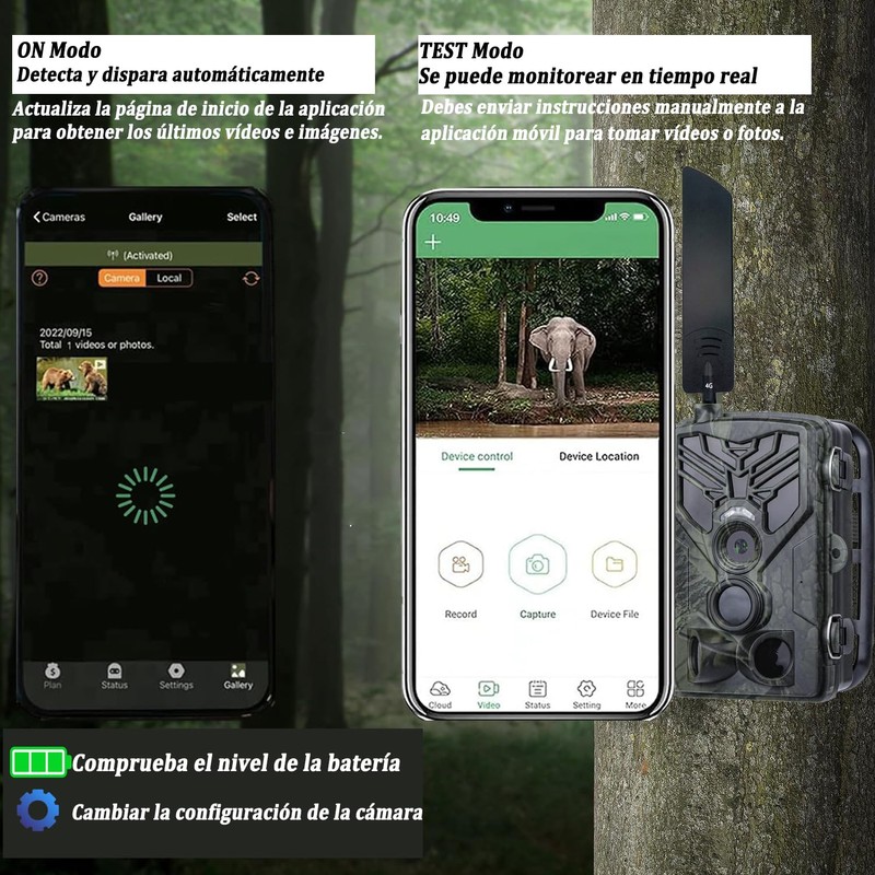 FunKind Wildlife Camera 4G App, 120 MP 4K, Wildlife Camera