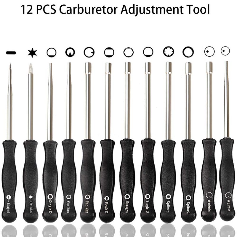 Pack-of-12 Carburetor Adjustment Tool Tune up kit Carb Adjusting Tool